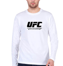 Load image into Gallery viewer, UFC Full Sleeves T-Shirt for Men-White-Ektarfa.online
