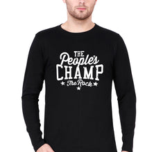 Load image into Gallery viewer, The Rock - The People&#39;s Champ Full Sleeves T-Shirt for Men-Black-Ektarfa.online
