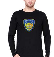 Load image into Gallery viewer, chennaiyin FC Full Sleeves T-Shirt for Men-Black-Ektarfa.online

