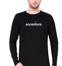 Load image into Gallery viewer, Accenture Full Sleeves T-Shirt for Men-Black-Ektarfa.online
