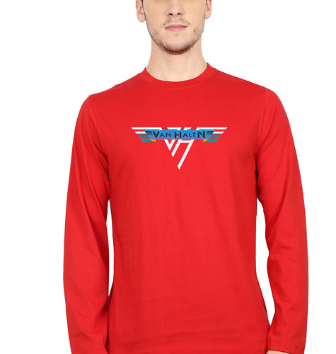 van halen Full Sleeves T-Shirt for Men-red-Ektarfa.online