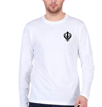 Load image into Gallery viewer, sikh Full Sleeves T-Shirt for Men-White-Ektarfa.online
