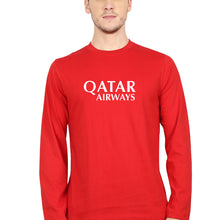 Load image into Gallery viewer, Qatar Airways Full Sleeves T-Shirt for Men-red-Ektarfa.online
