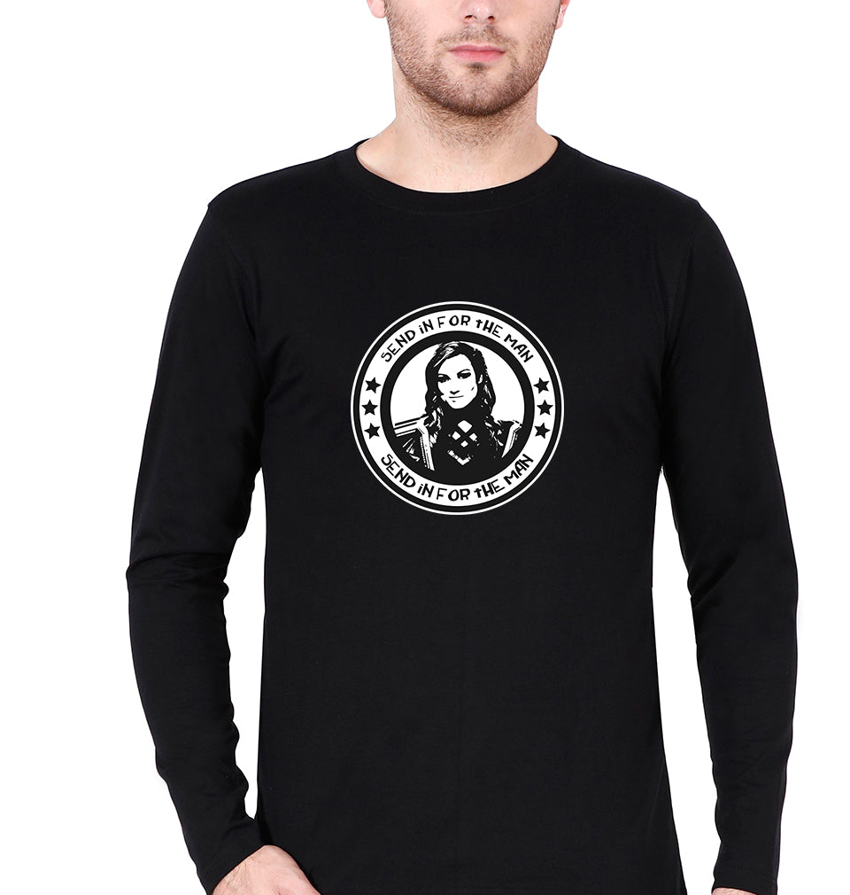 becky lynch Full Sleeves T-Shirt for Men-Black-Ektarfa.online