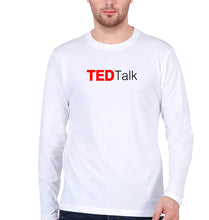 Load image into Gallery viewer, Ted Talk Full Sleeves T-Shirt for Men-White-Ektarfa.online
