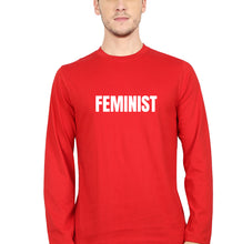 Load image into Gallery viewer, feminist Full Sleeves T-Shirt for Men-red-Ektarfa.online
