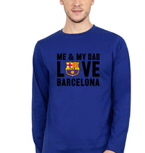 Load image into Gallery viewer, Love Barcelona Full Sleeves T-Shirt for Men-Royal Blue-Ektarfa.online
