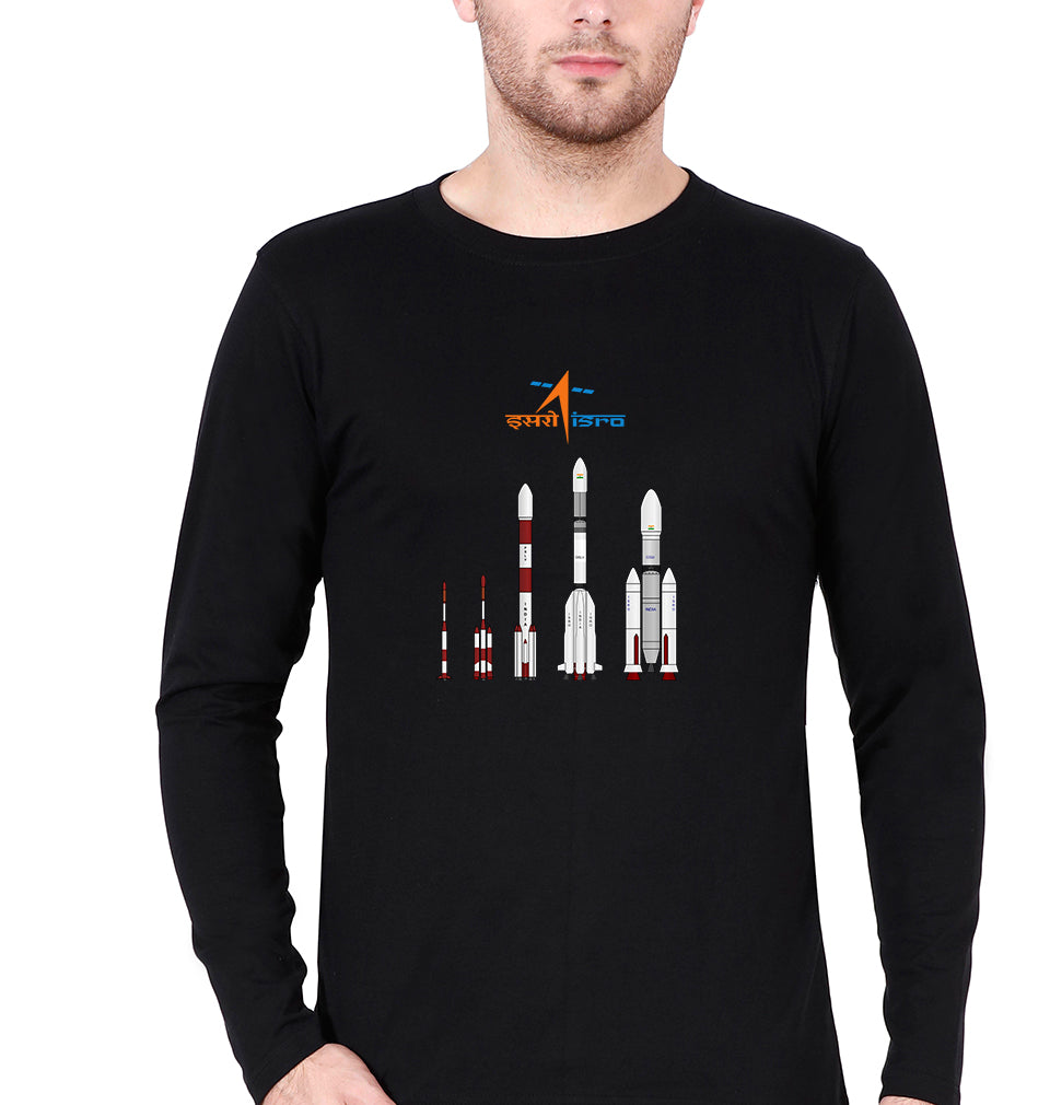 isro Full Sleeves T-Shirt for Men-Black-Ektarfa.online
