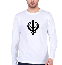 Load image into Gallery viewer, sikh Full Sleeves T-Shirt for Men-White-Ektarfa.online
