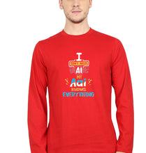 Load image into Gallery viewer, Artificial intelligence (AI) Aai Full Sleeves T-Shirt for Men-red-Ektarfa.online
