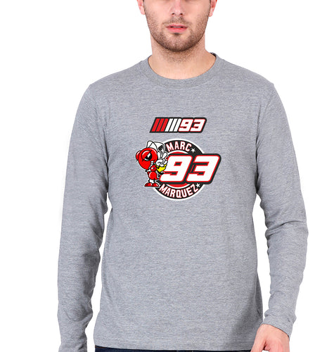 marc marquez Full Sleeves T-Shirt for Men-Grey Melange-Ektarfa.online