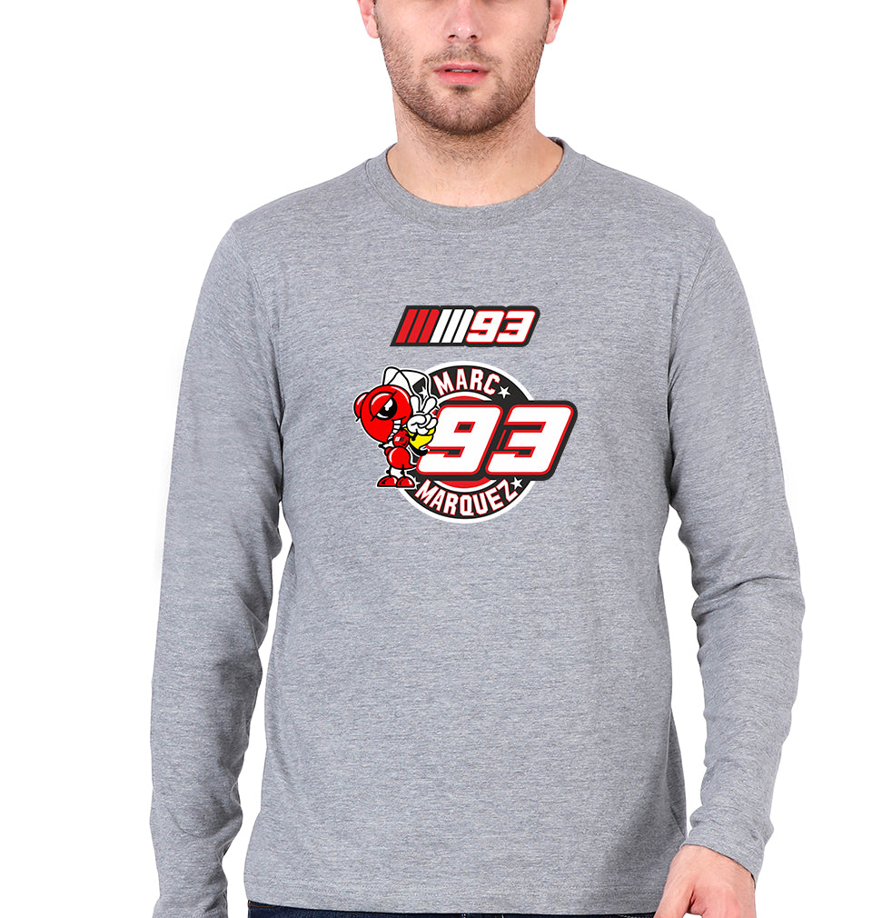 marc marquez Full Sleeves T-Shirt for Men-Grey Melange-Ektarfa.online
