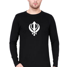 Load image into Gallery viewer, sikh Full Sleeves T-Shirt for Men-Black-Ektarfa.online
