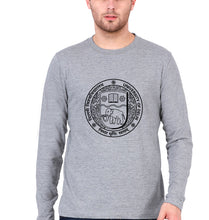 Load image into Gallery viewer, delhi university (DU) Full Sleeves T-Shirt for Men-Grey Melange-Ektarfa.online
