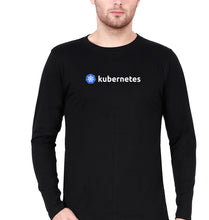 Load image into Gallery viewer, Kubernetes Full Sleeves T-Shirt for Men-Black-Ektarfa.online
