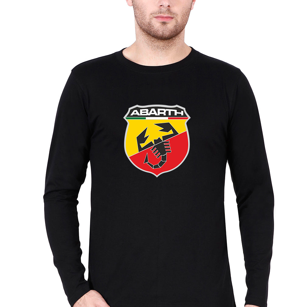 Abarth Full Sleeves T-Shirt for Men-Black-Ektarfa.online