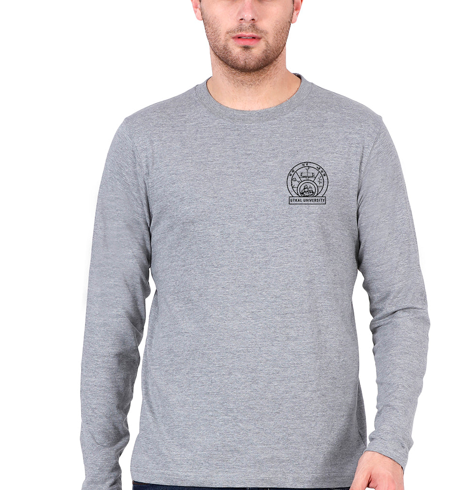 utkal university Full Sleeves T-Shirt for Men-Grey Melange-Ektarfa.online