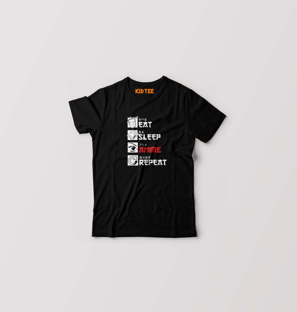 Eat Sleep Anime Repeat T-Shirt for Boy/Girl