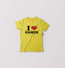 Load image into Gallery viewer, I LOVE GAMES T-Shirt for Boy/Girl-Yellow-Ektarfa.online
