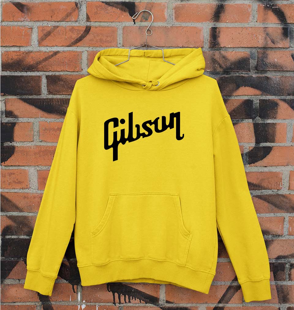 gibson Unisex Hoodie for Men/Women-Mustard Yellow-Ektarfa.online