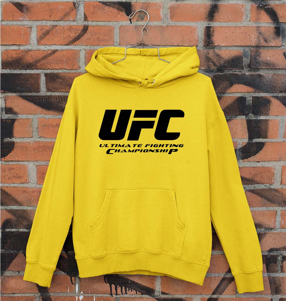 UFC Unisex Hoodie for Men/Women-Mustard Yellow-Ektarfa.online