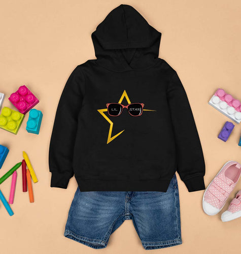 Lil Star Kids Hoodie for Boy/Girl-Black-Ektarfa.online