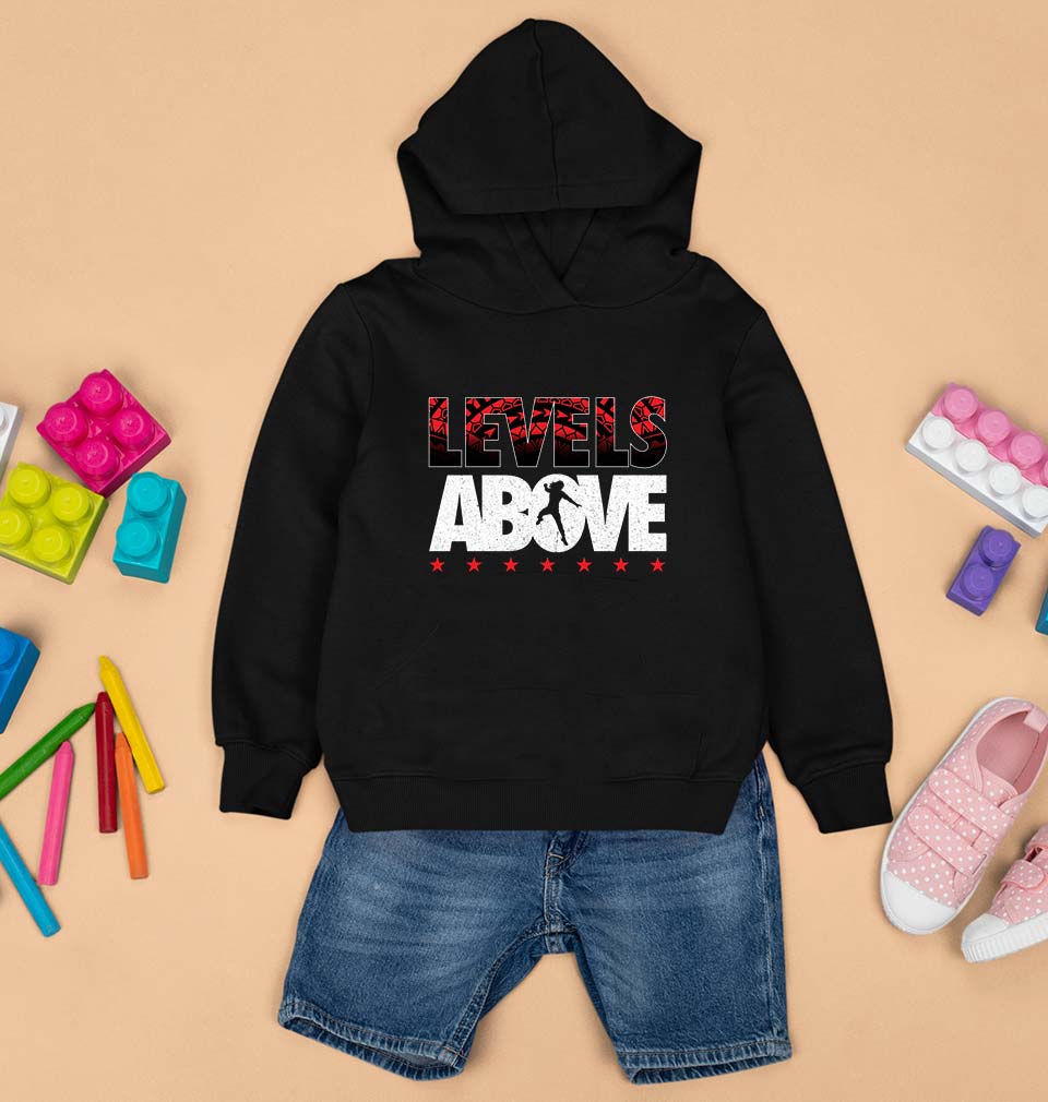 levels above roman reigns Kids Hoodie for Boy/Girl-Black-Ektarfa.online