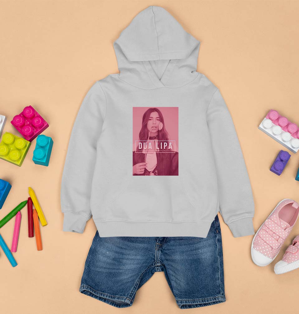 dua lipa Hoodie for Boy/Girl-Grey-Ektarfa.online