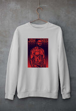 Load image into Gallery viewer, jon jones UFC Unisex Sweatshirt for Men/Women-Grey Melange-Ektarfa.online
