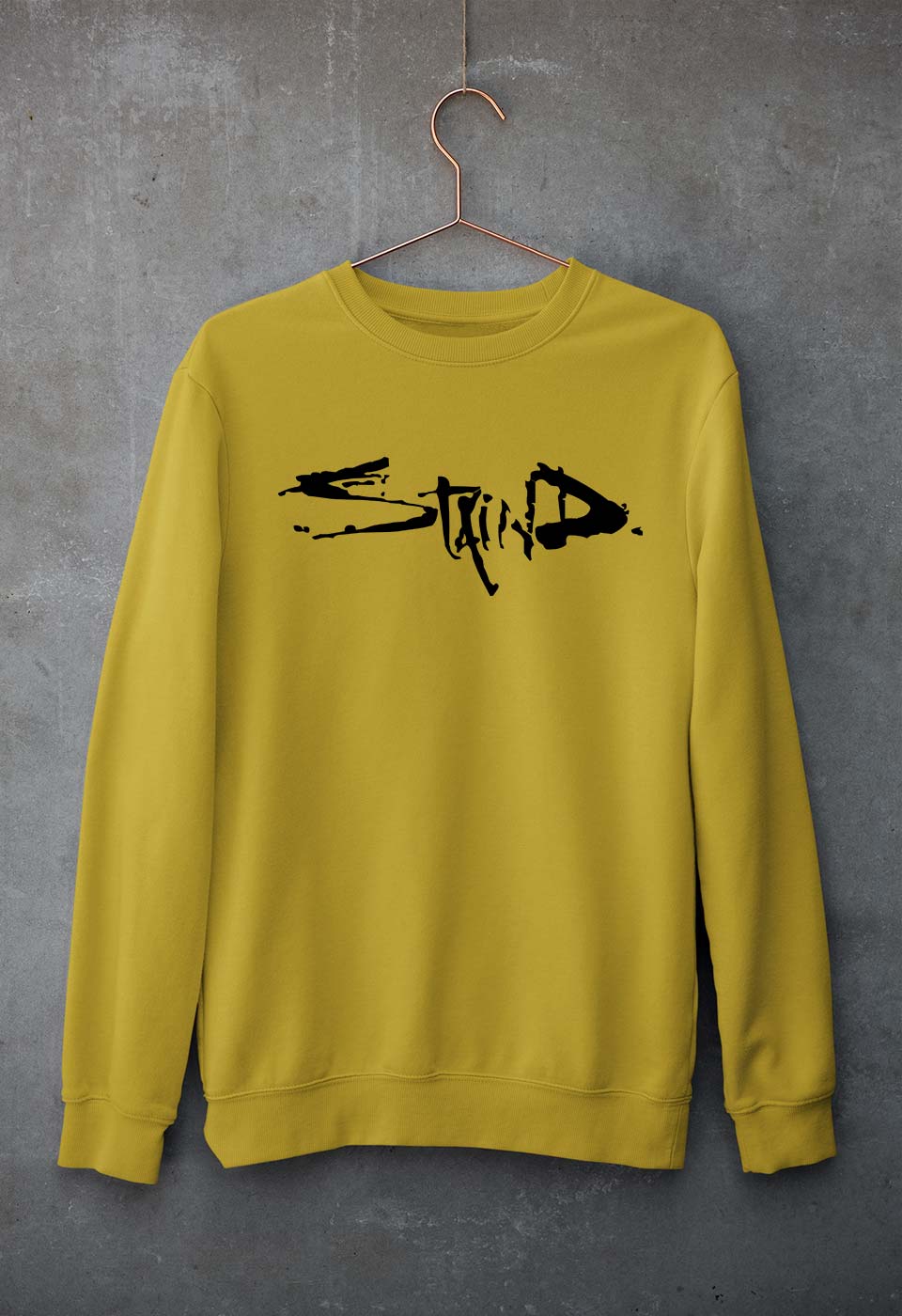 Staind Sweatshirt for Men/Women-Mustard Yellow-Ektarfa.online