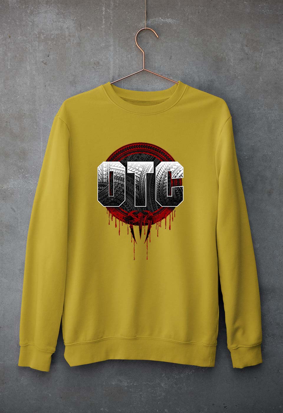 otc roman reigns WWE Sweatshirt for Men/Women-Mustard Yellow-Ektarfa.online