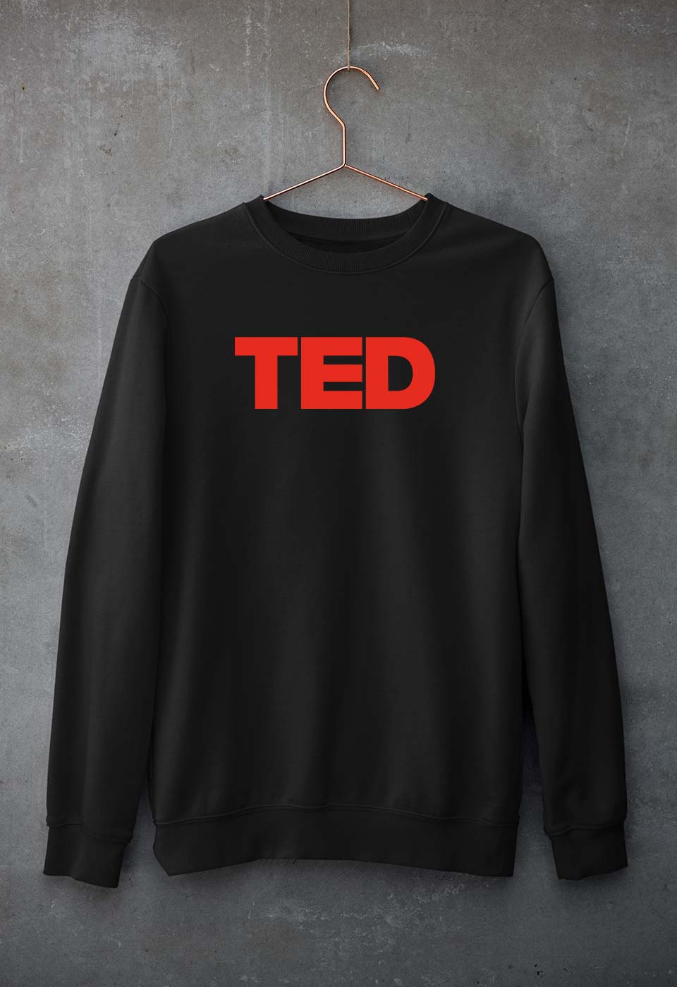 TED Sweatshirt for Men/Women-Black-Ektarfa.online