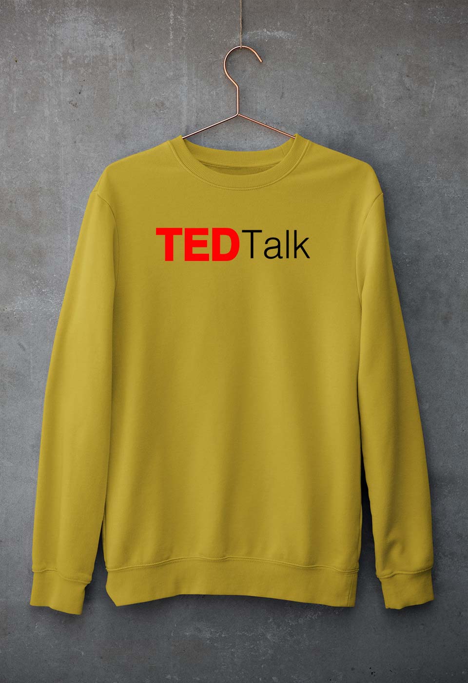 Ted Talk Sweatshirt for Men/Women-Mustard Yellow-Ektarfa.online