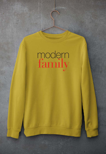 modern family Sweatshirt for Men/Women-Mustard Yellow-Ektarfa.online