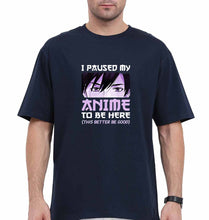 Load image into Gallery viewer, Paused my Anime Oversized T-Shirt for Men

