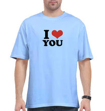 Load image into Gallery viewer, I LOVE YOU Oversized T-Shirt for Men
