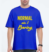 Load image into Gallery viewer, Normal Ain&#39;t Boring Oversized T-Shirt for Men-Royal Blue-Ektarfa.online
