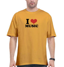 Load image into Gallery viewer, I LOVE MUSIC Oversized T-Shirt for Men
