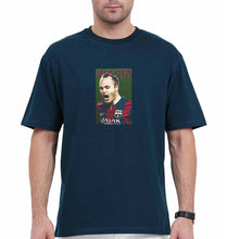 Load image into Gallery viewer, iniesta Oversized T-Shirt for Men-Petrol Blue-Ektarfa.online
