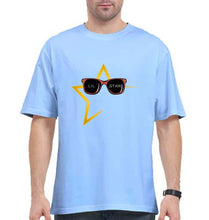 Load image into Gallery viewer, Lil Star Oversized T-Shirt for Men-Baby Blue-Ektarfa.online
