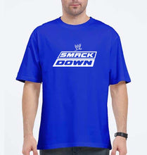 Load image into Gallery viewer, smackdown Oversized T-Shirt for Men-Royal Blue-Ektarfa.online
