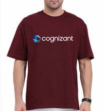 Load image into Gallery viewer, Cognizant Oversized T-Shirt for Men-Maroon-Ektarfa.online
