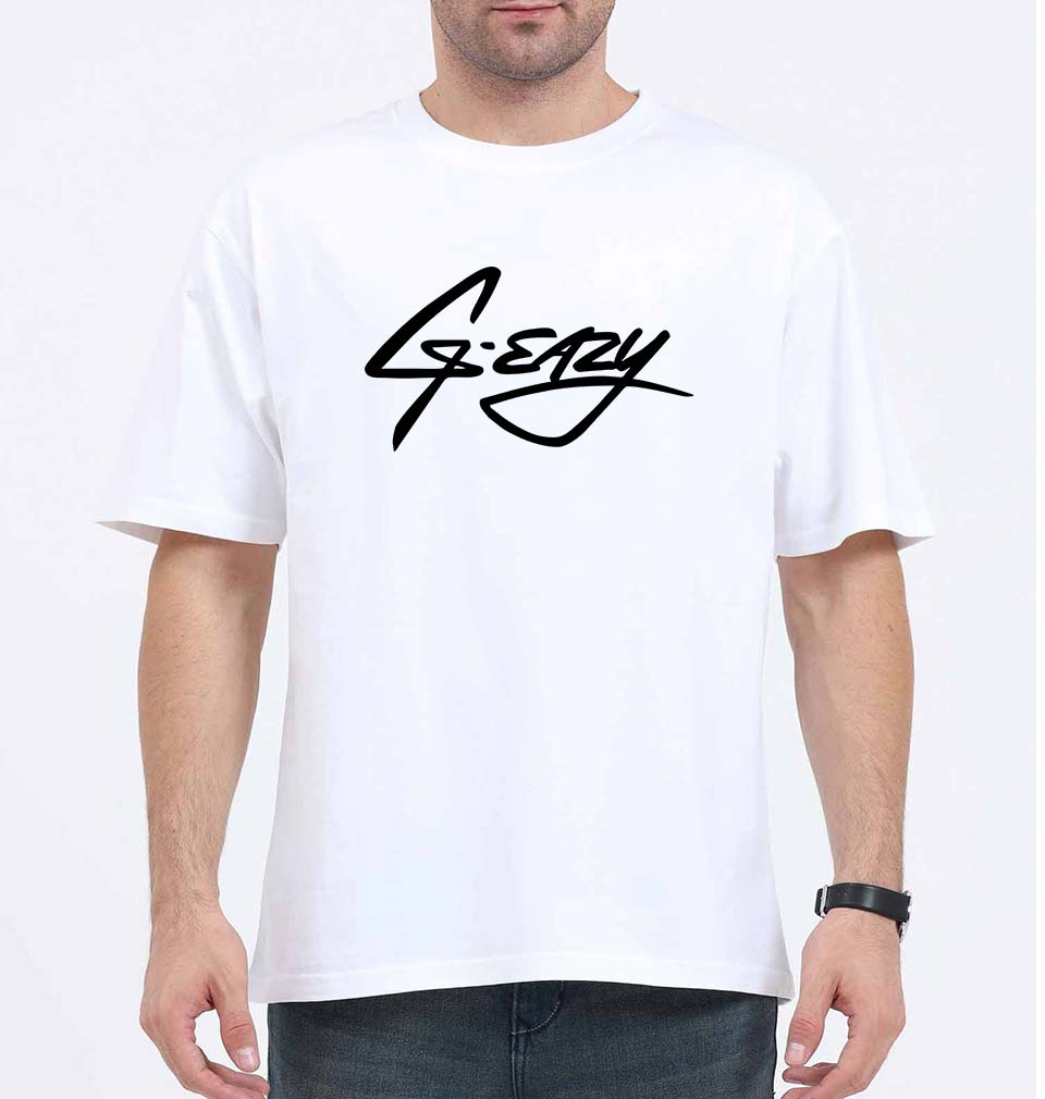 g-eazy Oversized T-Shirt for Men-White-Ektarfa.online