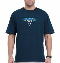 Load image into Gallery viewer, van halen Oversized T-Shirt for Men-Petrol Blue-Ektarfa.online
