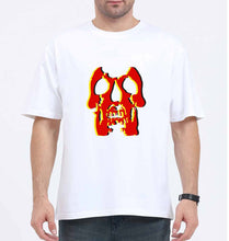 Load image into Gallery viewer, Deftones Skull Oversized T-Shirt for Men-White-Ektarfa.online
