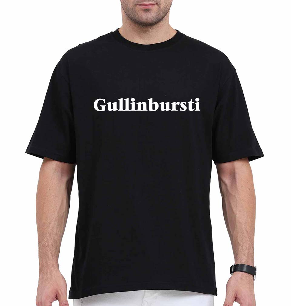 Gullinbursti Oversized T-Shirt for Men-Black-Ektarfa.online