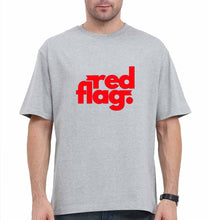 Load image into Gallery viewer, Red Flag Oversized T-Shirt for Men
