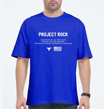 Load image into Gallery viewer, project rock Oversized T-Shirt for Men-Royal Blue-Ektarfa.online
