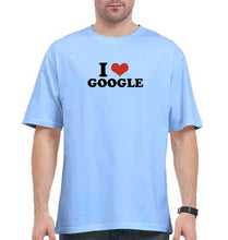 Load image into Gallery viewer, I LOVE GOOGLE Oversized T-Shirt for Men
