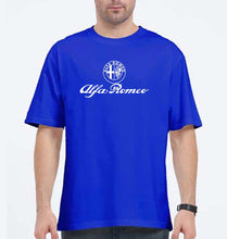 Load image into Gallery viewer, Alfa Romeo Oversized T-Shirt for Men-Royal Blue-Ektarfa.online
